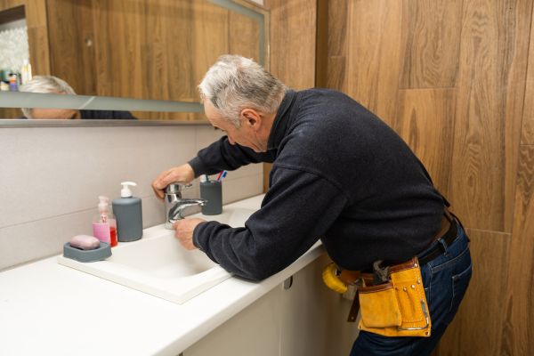 Fixing leaky faucets in bathrooms